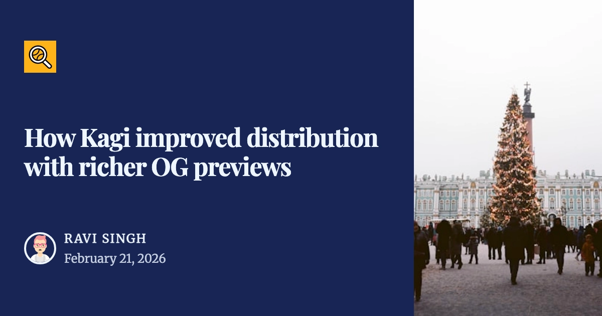 Kagi blog post template example