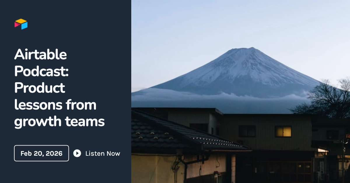 Airtable podcast template example
