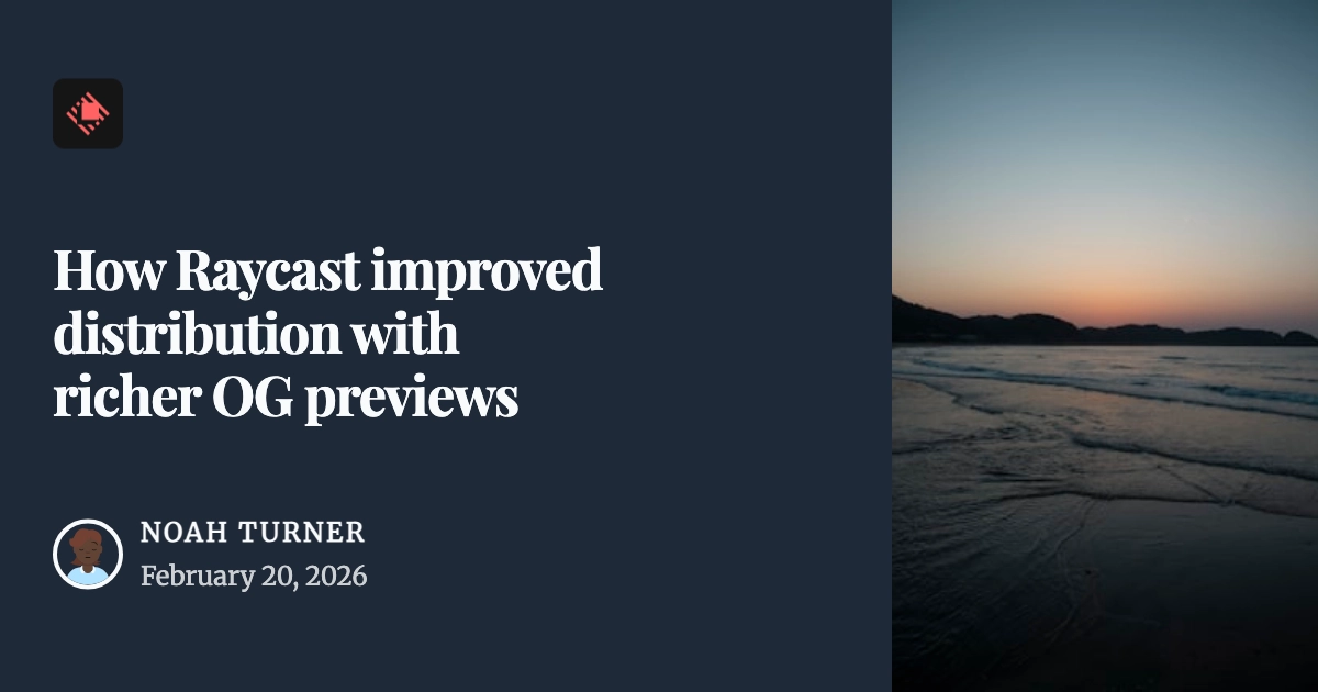 Raycast blog post template example