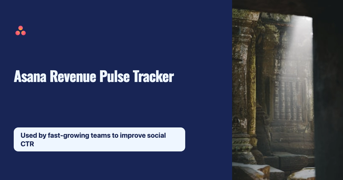 Asana product template example